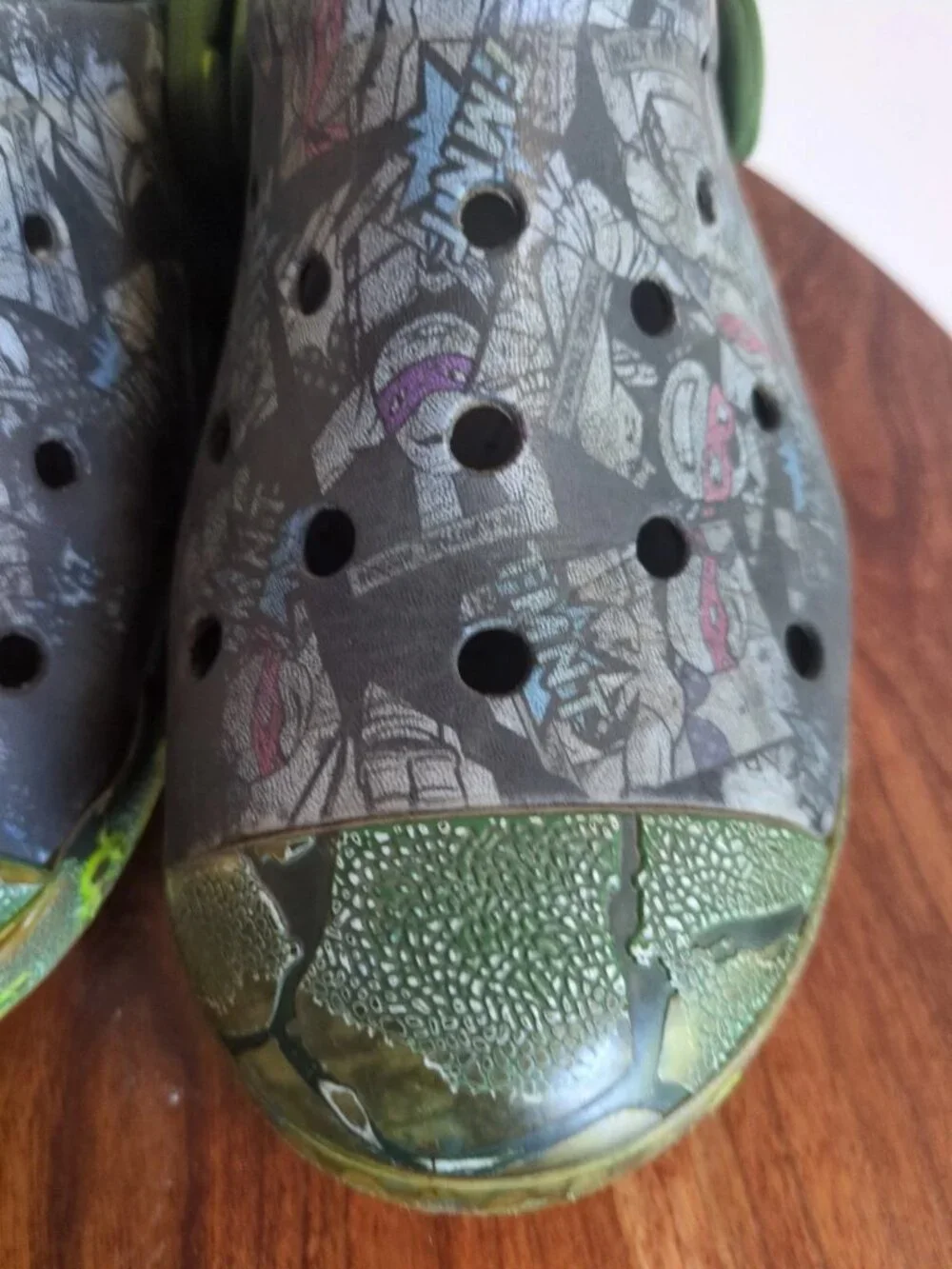Crocs Teenage Mutant Ninja Turtle TMNT Clogs Sandals Youth Kids Size J3